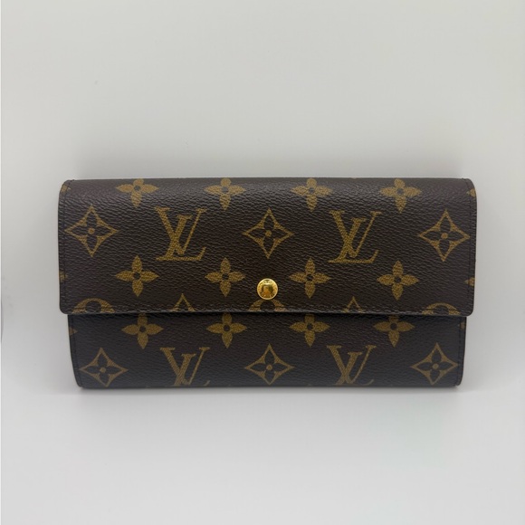 Louis Vuitton Brown Monogram Sarah Bifold Long Wallet - Picture 1 of 15